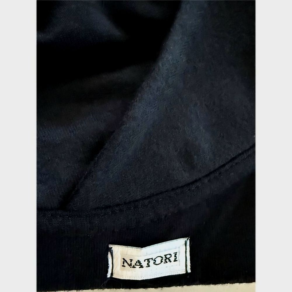Natori NWOT Black Stretch Cotton Sports Bra Racerback, Max Support 34DD 34E - Picture 4 of 6